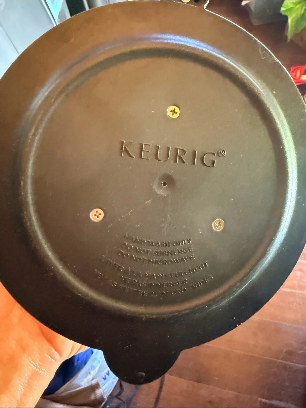 Keurig Black Plastic Coffee Carafe with Handle great for an extra GUC